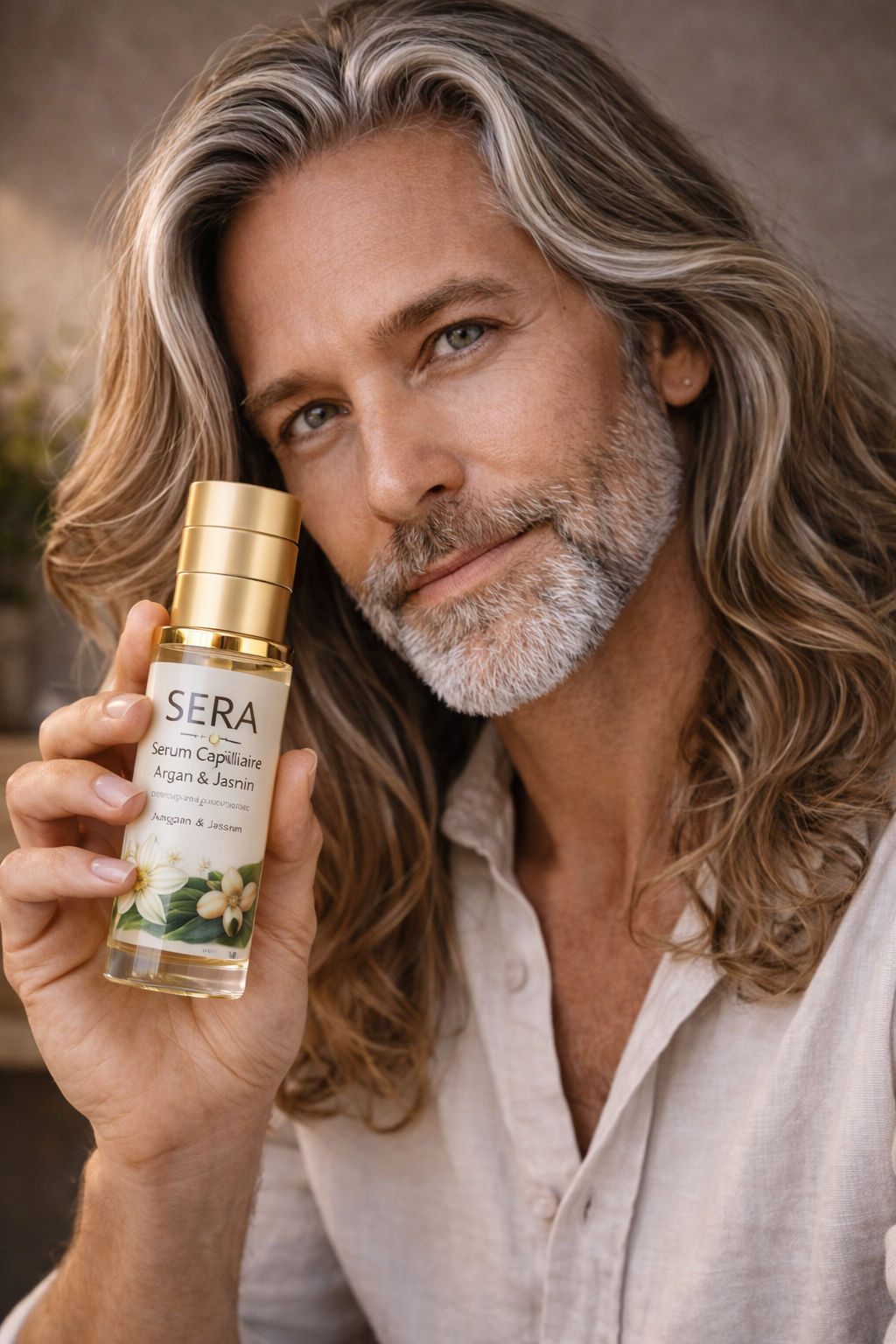 Sérum capillaire unisexe – Argan, Jasmin & Vitamine B12 – SERA Hair Care