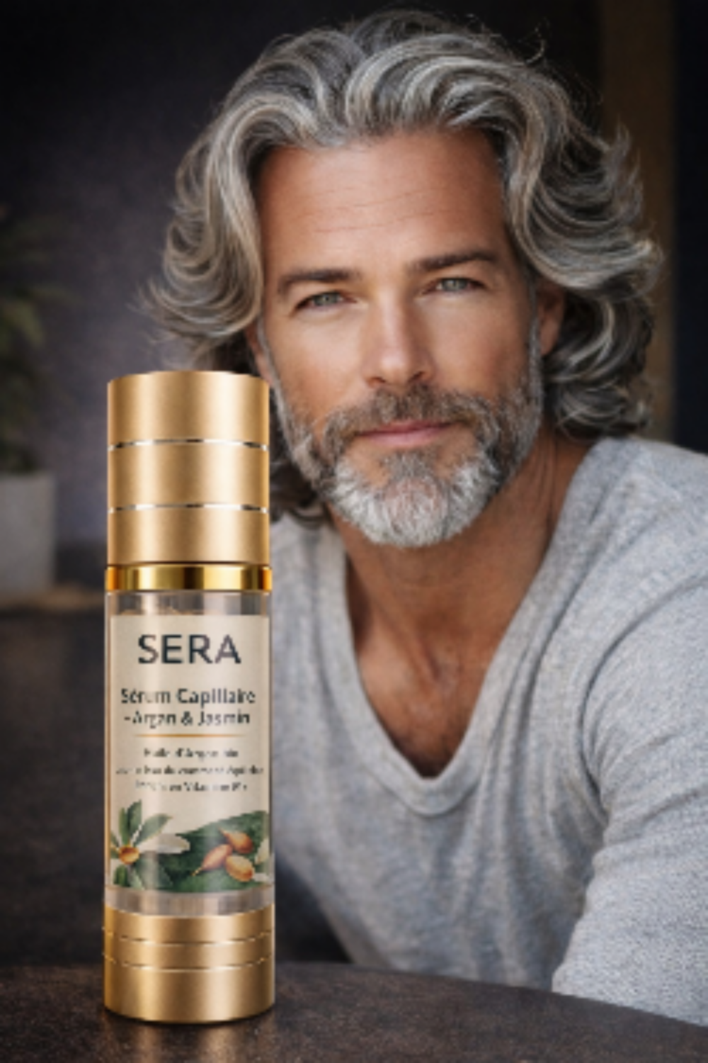 Sérum capillaire unisexe – Argan, Jasmin & Vitamine B12 – SERA Hair Care